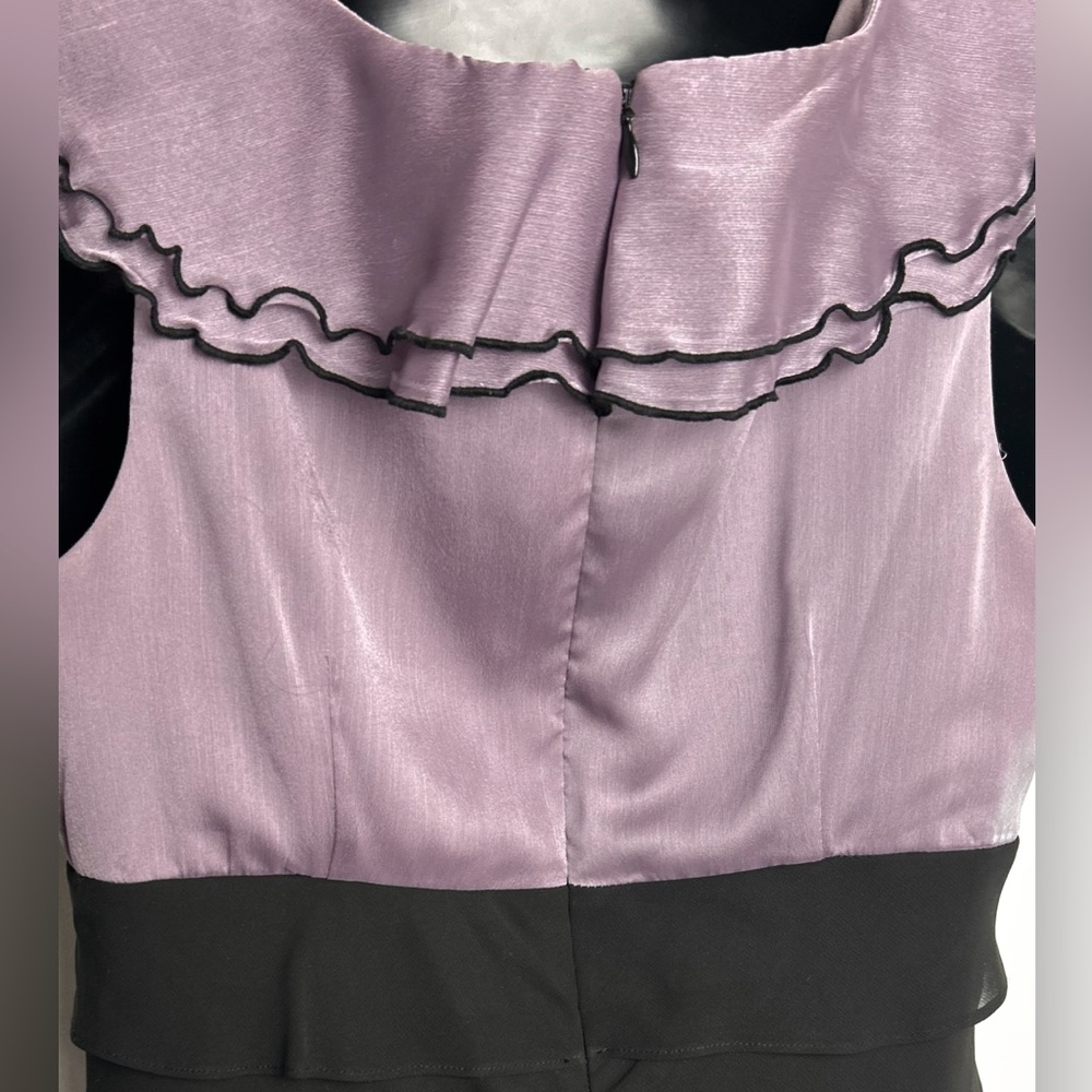Black and Lavender Mini Dress NWOT - Picture 8 of 10
